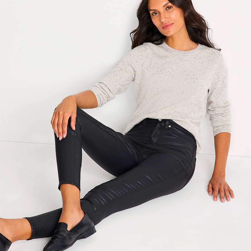 NWT!! Women's High Rise Coated Denim Skinny Jeans